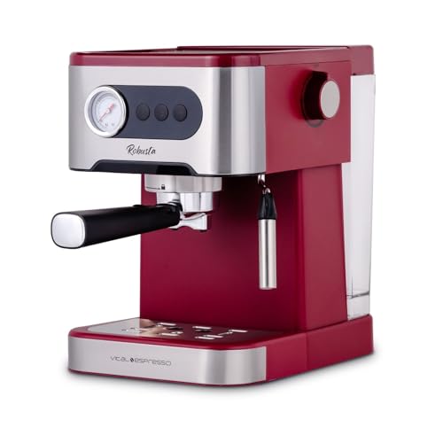XSQUO Useful Tech Espresso- und Cappuccino-Kaffeemaschine, 1350 W, 20 bar, schwenkbarer Dampfgarer, Thermoblock-System für schnelles Aufheizen. Vital Espresso Robusta. von XSQUO Useful Tech