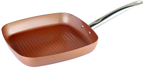 XSQUO Useful Tech Vital Copper 28 Braten und Grillplatte 25 cm, Kupfer, 28 x 28 cm von XSQUO Useful Tech