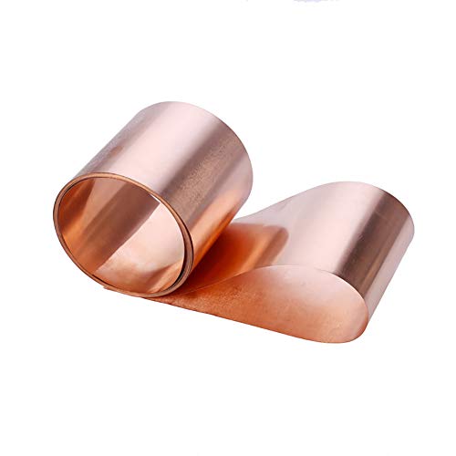 Kupferblech, reine Kupferfolie, Kupferblech, Metallplatte, Bandschnitt, Arbeitsmaterial, Rollen – allgemeine Verwendung, Heimwerker(0.1 * 30 * 5000mm) von XSXSX