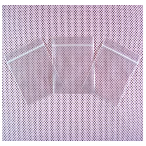 XSY Zip Druckverschlussbeutel äußere Größe 100mm x 150mm - 100 Stück Dicke 50 Mikron Plastiktüten Beutel Reißverschluss Wiederverschließbaren Tütchen für Packung von XSY