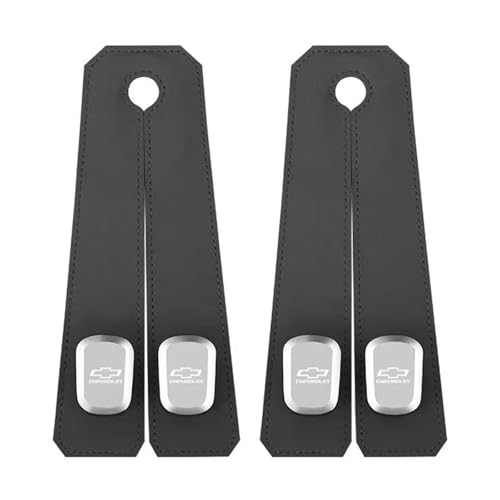 XSYBHD Für Chevrolet Captiva 2006-2011(7seats) Auto Kopfstützen Haken,Passgenaue Leder Auto Lagerung Haken,Multifunktional Autositz Doppelhaken Rückenhaken (Black) von XSYBHD