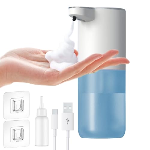 XSYKJGS Automatischer Schaumseifenspender, 400ml Wandseifenspender mit Infrarotsensor, USB Wiederaufladbarer Badeseifenspender, 4 einstellbare Stufen, IPX5 Wasserdicht für Küche, Hotel XSYKJGS Automatischer Schaumseifenspender, 400ml Wandseifenspender mit Infrarotsensor, USB Wiederaufladbarer Badeseifenspender, 4 einstellbare Stufen, IPX5 Wasserdicht für Küche, Hotel von XSYKJGS