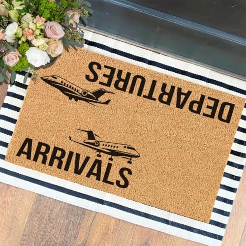 XTDJJKK Funny The Entrance Way Outside Personalisierter Teppich mit strapazierfähiger, rutschfester Kokosfaser-Fußmatte, für den Außenbereich, Geschenk für Haustierliebhaber, 59,9 x 40 cm (Ankunft und XTDJJKK Funny The Entrance Way Outside Personalisierter Teppich mit strapazierfähiger, rutschfester Kokosfaser-Fußmatte, für den Außenbereich, Geschenk für Haustierliebhaber, 59,9 x 40 cm (Ankunft und von XTDJJKK