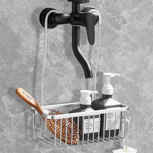 XTDMJ Duschablage zum Hängen, Duschablage ohne Bohren Shampoo Halterung Dusche Duschkorb Zum Hängen Duschhalterung Shower Organizer für Badezimmer Aufhängen, SS304 Edelstahl 28 * 10,5 * 33cm von XTDMJ