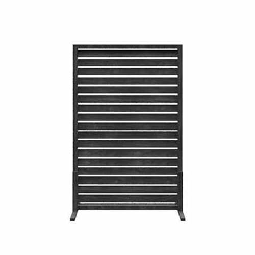 XTGDIEM Dekorativer Sichtschutzzaun Und Raum-/Gartenteiler for Den Außenbereich, Wetterbeständige Freistehende Paneele for Terrasse, Garten, Balkon Oder Hinterhof(Black,60x90cm) von XTGDIEM