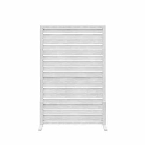 XTGDIEM Dekorativer Sichtschutzzaun Und Raum-/Gartenteiler for Den Außenbereich, Wetterbeständige Freistehende Paneele for Terrasse, Garten, Balkon Oder Hinterhof(White,60x120cm) von XTGDIEM