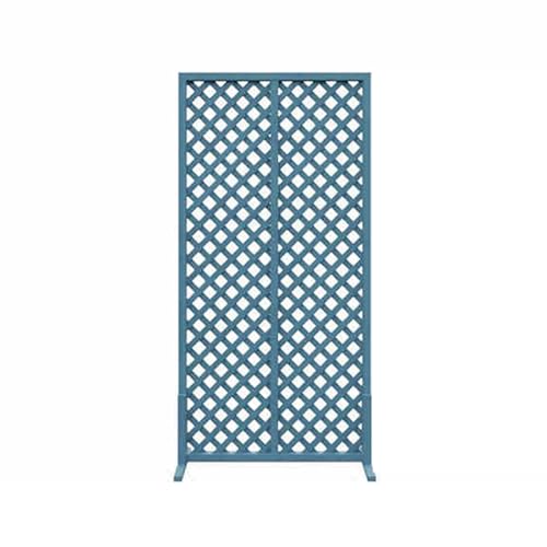 XTGDIEM Freistehende Sichtschutzpaneele aus Holz, dekorativer Sichtschutzzaun und Raum-/Gartenteiler for Terrasse, Garten, Balkon oder Hinterhof(Blue,60x120cm) von XTGDIEM