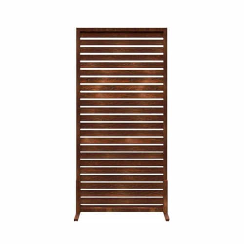 XTGDIEM Hölzerne Gartenpergola-Paneele, Freistehende Dekorative Sichtschutzzaun-Paneele for Terrasse, Garten, Balkon Oder Hinterhof(Color-1,60x120cm) von XTGDIEM