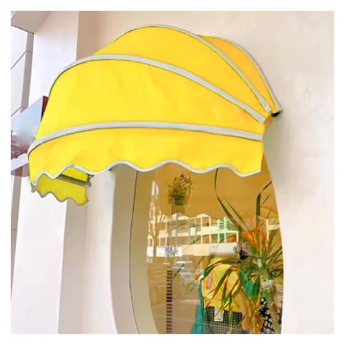 XTGDIEM Kuppelmarkise, Tür- Und Fenstermarkise, Faltbarer Aluminiumrahmen, Regenfeste Markise for Den Privaten Und Gewerblichen Gebrauch(Color 1,140CM/55.12in) von XTGDIEM