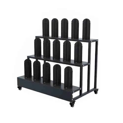 XTGDIEM Mobiles Vinylrollenregal Und Stoffrollen-Lagerregal Zur Präsentation Von Vinyl, Leder, Fensterfolie Tapeten(75x48x73cm) von XTGDIEM