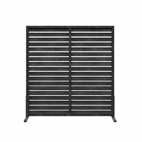 XTGDIEM Sichtschutz Aus Massivholz, Dekorativer Terrassen-Sichtschutz for Terrasse, Garten, Balkon Oder Hinterhof, for Verstecken Von Mülleimern(Black,90x90cm) von XTGDIEM