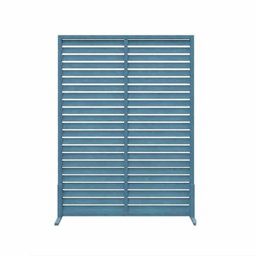 XTGDIEM Sichtschutz Aus Massivholz, Dekorativer Terrassen-Sichtschutz for Terrasse, Garten, Balkon Oder Hinterhof, for Verstecken Von Mülleimern(Blue,90x120cm) von XTGDIEM