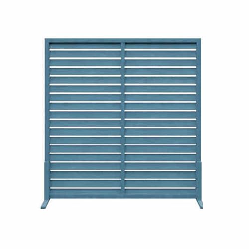 XTGDIEM Sichtschutz Aus Massivholz, Dekorativer Terrassen-Sichtschutz for Terrasse, Garten, Balkon Oder Hinterhof, for Verstecken Von Mülleimern(Blue,90x90cm) von XTGDIEM