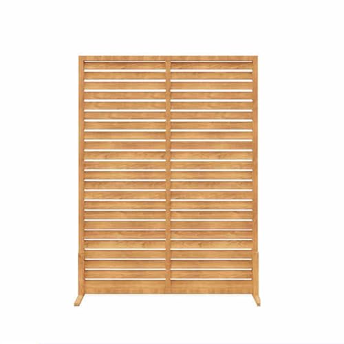XTGDIEM Sichtschutz Aus Massivholz, Dekorativer Terrassen-Sichtschutz for Terrasse, Garten, Balkon Oder Hinterhof, for Verstecken Von Mülleimern(Yellow,90x150cm) von XTGDIEM