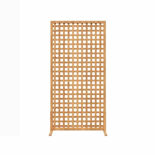 XTGDIEM Sichtschutz aus Holz, Sichtschutz for den Außenbereich, freistehendes dekoratives Sichtschutzzaunelement for Terrasse, Garten, Balkon(Yellow,60x150cm) von XTGDIEM
