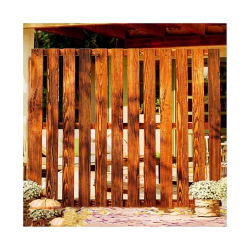 XTGDIEM Sichtschutzzaun Aus Holz for Den Außenbereich, Wetterfestes Gartenspalier Terrassen Und Gärten Zu Hause, Dekoration Drinnen Draußen(Color-1,90x150cm) von XTGDIEM