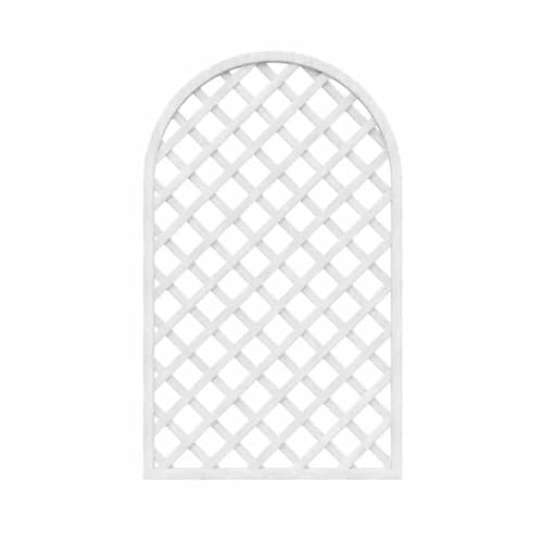 XTGDIEM Sichtschutzzaun for den Außenbereich, dekorativer Gartenteiler aus Holz for Kletterpflanzen, Blumen und Gemüse(White,60x150cm) von XTGDIEM