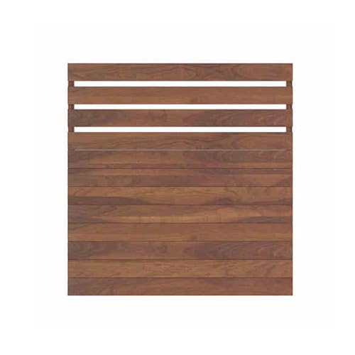 XTGDIEM Sichtschutzzaun for den Außenbereich mit Lamellen und Gartenaufsatz for Gärten, Terrassen, Balkone, Hinterhöfe(Brown) von XTGDIEM