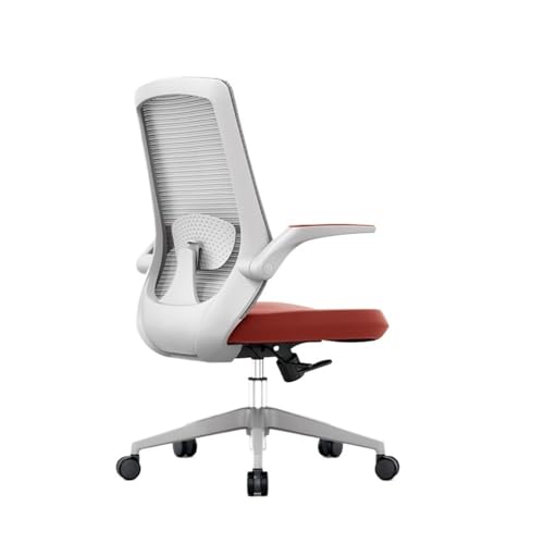 Hohe Rückenlehne Computerstuhl mit hoher Rückenlehne aus Netzstoff, Drehsitz for Zuhause, Arbeitszimmer, verstellbare Armlehnen und ergonomisches Design, Bürostuhl, Schreibtischstühle mit dickem Kisse von XTJS56QB