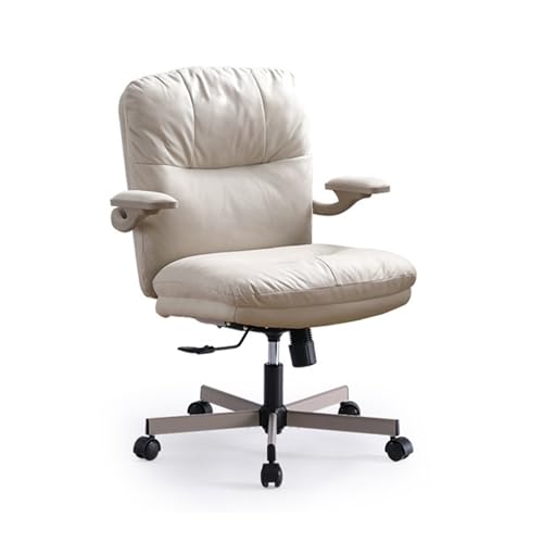 Hohe Rückenlehne Home-Office-Stuhl mit wendbaren Armlehnen, wasserdichter, verschleißfester Stoff, Schminkstuhl, Arbeitszimmerstuhl, Schreibtischstuhl mit Hebefunktion, moderner, bequemer Schreibtisch von XTJS56QB