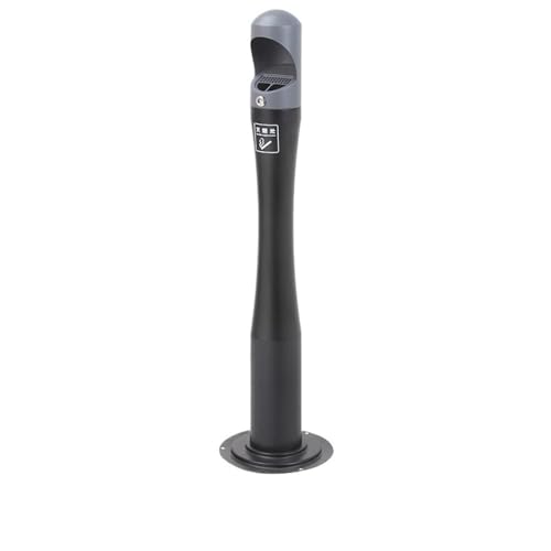 XTJS56QB Abnehmbare Aschesäule aus Edelstahl for den Außenbereich, Hotelasche, Zigarettenkippen-Sammlung, vertikaler Löschabfalleimer Hotels(Schwarz) von XTJS56QB