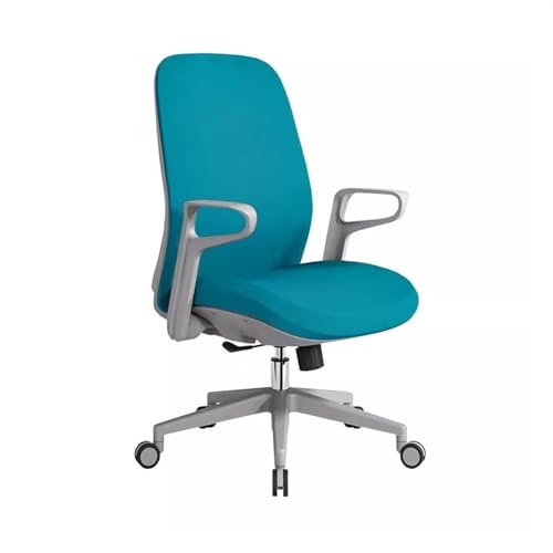 XTJS56QB Hohe Rückenlehne Büromöbel, unterstützendes Personal, Bürostuhl, Computerstuhl, Haushaltsdrehstuhl, sitzender, Nicht müder Lendenwirbelschutz Einstellbar(Blue) von XTJS56QB