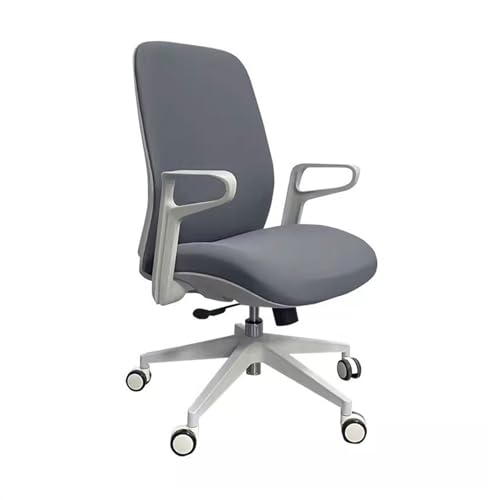 XTJS56QB Hohe Rückenlehne Büromöbel, unterstützendes Personal, Bürostuhl, Computerstuhl, Haushaltsdrehstuhl, sitzender, Nicht müder Lendenwirbelschutz Einstellbar(Dark Gray) von XTJS56QB