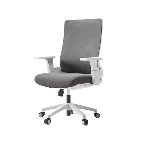 XTJS56QB Hohe Rückenlehne Bürostuhl, Rückenlehne, Computerstuhl, bequemer, sitzender, ergonomischer Netzdrehstuhl, Konferenzstuhl Einstellbar(Grigio) von XTJS56QB
