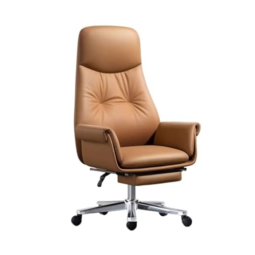 XTJS56QB Hohe Rückenlehne Business-Bürostuhl, Verstellbarer Computerstuhl for den Heimgebrauch, kann bequem angehoben und gedreht Werden Einstellbar(Orange) von XTJS56QB