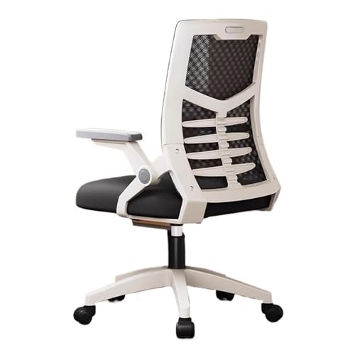 XTJS56QB Hohe Rückenlehne Chefsessel mit Verstellbarer Armlehne, ergonomischer Drehstuhl fürs Büro und Zuhause, Schreibtischstuhl aus Netzgewebe mit hoher Rückenlehne Einstellbar(Schwarz) von XTJS56QB