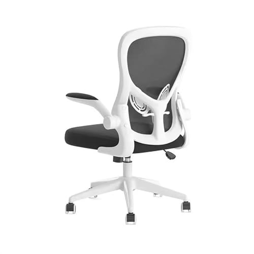 XTJS56QB Hohe Rückenlehne Einfacher Heimcomputerstuhl, Arbeitszimmer, Bürostuhl, Bequeme Rückenlehne, ergonomischer Sessellift, Schreibtischsessel Einstellbar(Grigio) von XTJS56QB