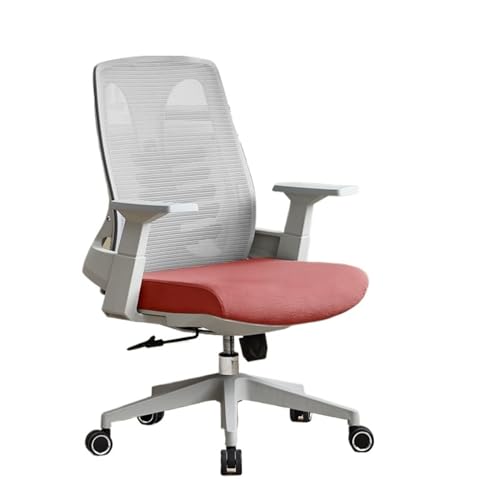 XTJS56QB Hohe Rückenlehne Ergonomischer Bürostuhl Ergonomischer Stuhl Bequemer sitzender Computerstuhl Home Waist Study Chair Konferenzstuhl Liftsitz Einstellbar(Red) von XTJS56QB