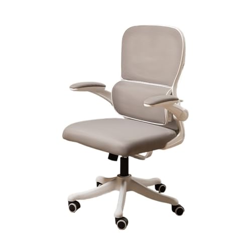XTJS56QB Hohe Rückenlehne Ergonomischer Stuhl Bequemer Gaming-Stuhl for zu Hause mit Lordosenstütze und Kopfstütze Arbeitszimmerstuhl Bürostuhl mit hoher Rückenlehne Einstellbar(Grigio) von XTJS56QB