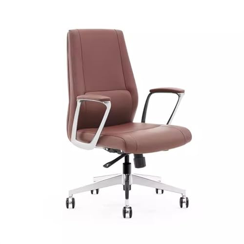 XTJS56QB Hohe Rückenlehne Fashion Office Furniture Office Chair Luxury Modern Study Luxury Swivel Liftable Chair Einstellbar(Red) von XTJS56QB