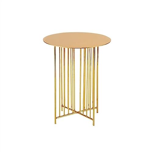 XTJS56QB Multifunktional Dim-Sum-Präsentationsständer Kreative runde Dessert-Aufbewahrungsplattform Gebäck-Snack-Kuchenständer Tortenständer(Gold,Mittel) von XTJS56QB