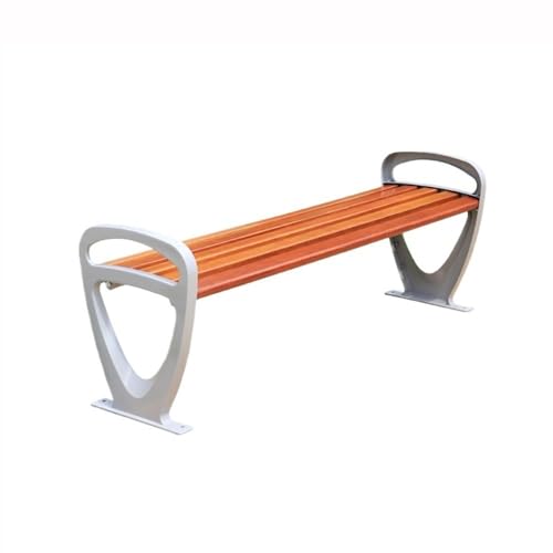 XTJS56QB Ruhebank Park Outdoor Bank Aluminium Stuhl Beine Kunststoff Holz Sitz Bank Rest Rückenlehne Bank Außenbereich von XTJS56QB