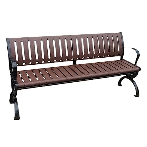 XTJS56QB Ruhebank Parkbank for den Außenbereich, Metallstuhl mit Rückenlehne, geeignet for Deck, Weg, Veranda, Pool Außenbereich(180x40x72CM) von XTJS56QB