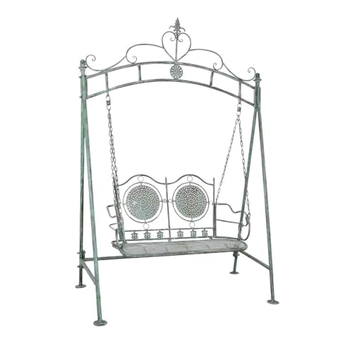 XTJS56QB Ruhebank Schaukelstuhl aus Eisen for den Garten im Freien, Doppelstuhl zur Balkondekoration, geeignet for den Terrassenpark Außenbereich von XTJS56QB