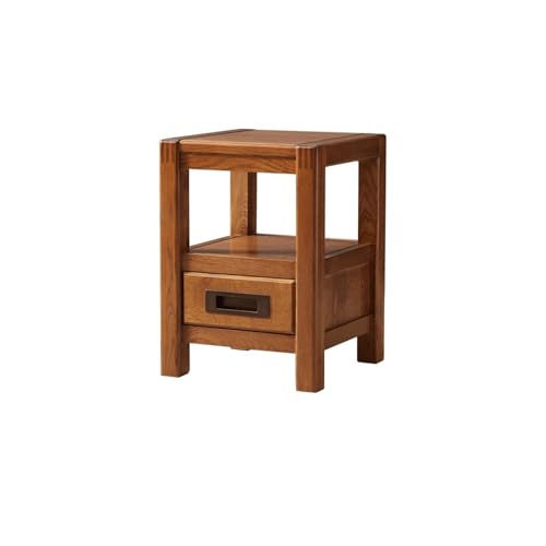 XTJS56QB Storage Aufbewahrungsschrank aus Massivholz mit Schubladen in Braun. Kleiner Schrank for Wohnzimmer, Schlafzimmer, Arbeitszimmer, for Bücher, Lampen usw. Shelf(Klein) von XTJS56QB