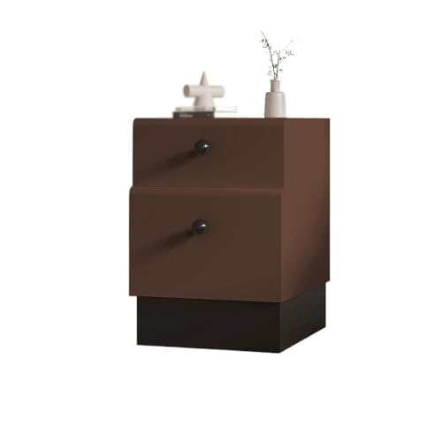 XTJS56QB Storage Braun Home Schlafzimmer Gästezimmer Kleiner Nachttisch aus Holz Schmaler Seiten-Mezzanine-Schrank Shelf(Mittel) von XTJS56QB