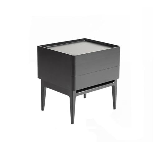 XTJS56QB Storage Schwarzer/holzfarbener Aufbewahrungsschrank aus Massivholz mit Schubladen, Kleiner Schrank for Wohnzimmer, Schlafzimmer, Arbeitszimmer, Bücher, Lampen usw. Shelf(Schwarz) von XTJS56QB