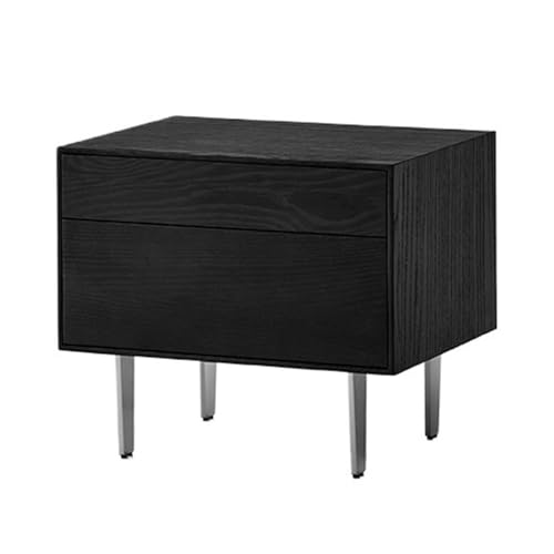XTJS56QB Storage Schwarzer minimalistischer Nachttisch mit Pop-up-Schubladen, Aufbewahrungsschrank, Sofa-Beistelltisch Shelf von XTJS56QB