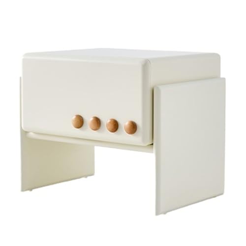 XTJS56QB Storage Weißer moderner minimalistischer Nachttisch aus Holz for Schlafzimmer, Nachttisch, Schrank, Wohnzimmer, Sofa, Beistelltisch Shelf XTJS56QB Storage Weißer moderner minimalistischer Nachttisch aus Holz for Schlafzimmer, Nachttisch, Schrank, Wohnzimmer, Sofa, Beistelltisch Shelf von XTJS56QB