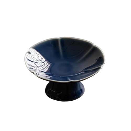 XTJS56QB Vorspeise Schalen Keramik Gewürz Gericht Mehrzweck Tablett Servierplatte Obstschale Küche Geschirr Schüsseln(Blue) von XTJS56QB