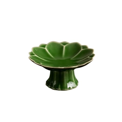 XTJS56QB Vorspeise Schalen Servierplatte Dekoration Mehrzweck-Keramiktablett Servierplatte Obstschale Schüsseln(Green) von XTJS56QB