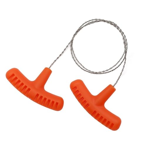 Draht Säge Seilsäge Outdoor Survival Edelstahl Taschensäge Neu Astsäge Camping (Orange) von XTRAFAST