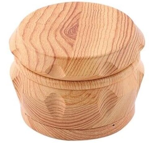 GRINDER Holz Crusher Tabak Gewürz Kräuter Mühle Schaber Aluminium FEIN Sieb 40mm (Beige) von XTRAFAST