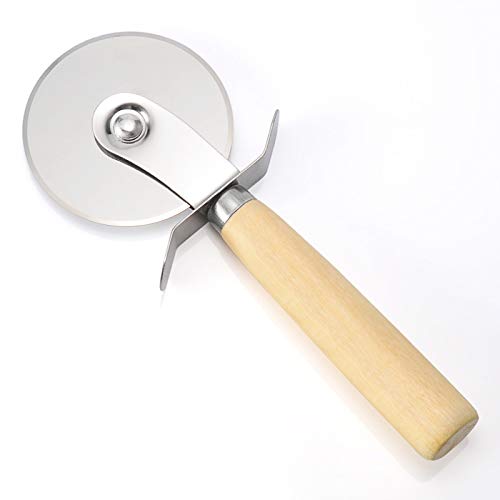 Pizzaschneider aus Edelstahl mit Holzgriff Ø6.5cm von XTRAFAST