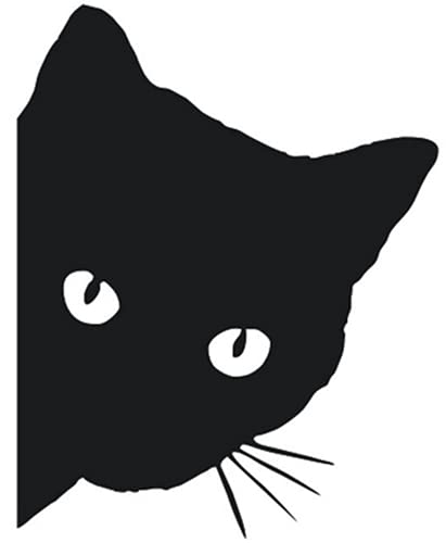 XXL Katzenkopf Aufkleber Katze Autoaufkleber - tuning sticker GROßE Version 14x12cm von XTRAFAST