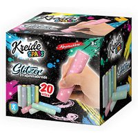 XTREM TOYS+SPORTS Glitzer Straßenmalkreide Glitzer farbsortiert 20 St. von XTREM TOYS+SPORTS